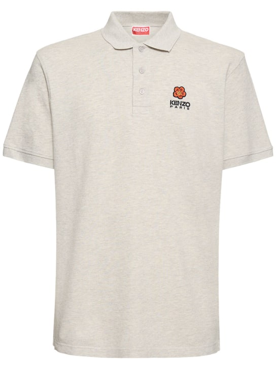 Kenzo Paris Boke logo cotton piquet polo