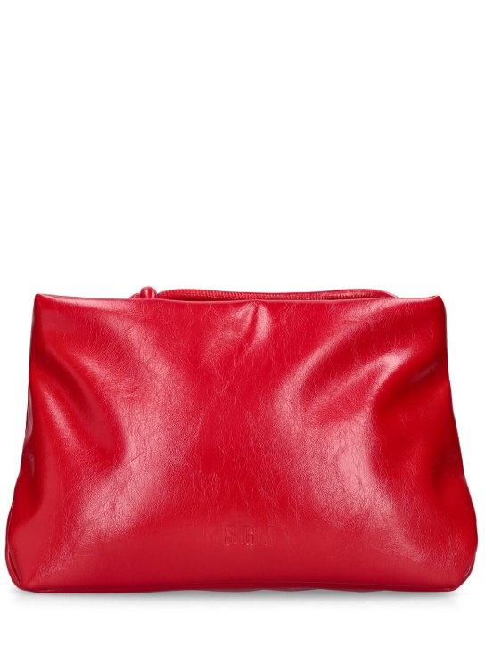 Msgm Puffy faux leather clutch