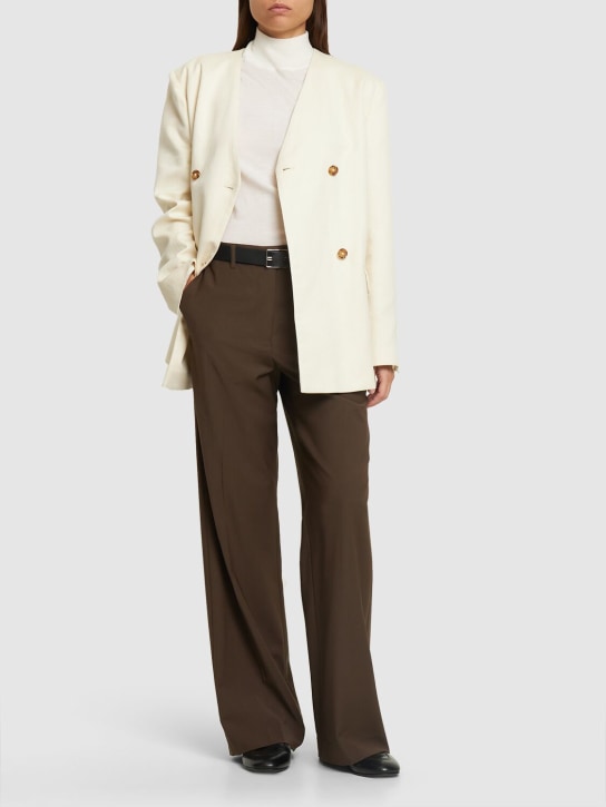 Loulou De Saison: Icha cotton & linen blazer - women_1 | Luisa Via Roma