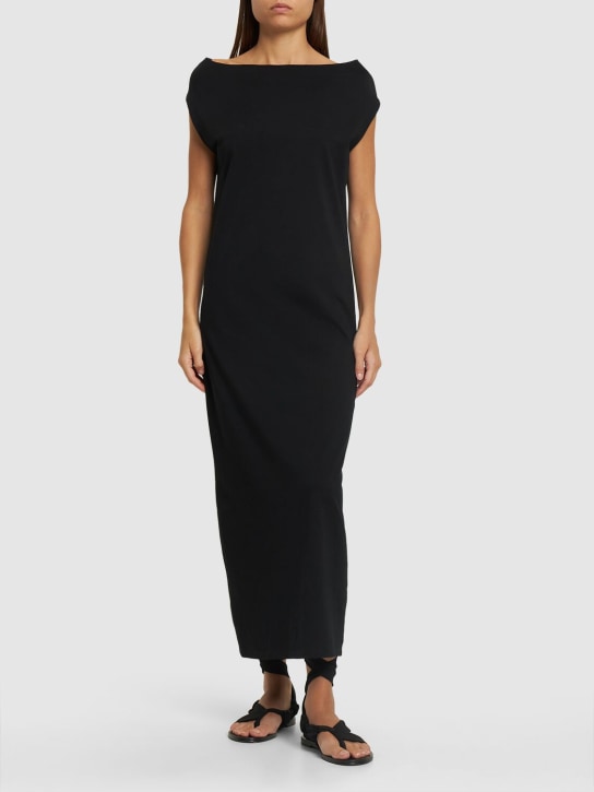 Loulou De Saison: Martial cotton midi dress - women_1 | Luisa Via Roma