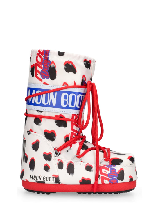 Moon Boot Icon tall Dalmatian nylon snow boots