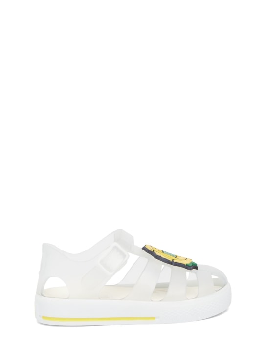 Dolce & Gabbana Logo Flower jelly sandals
