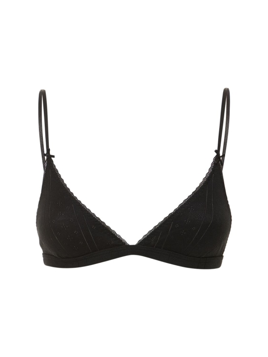 Cou Cou: The Triangle棉质文胸 - 黑色 - women_0 | Luisa Via Roma