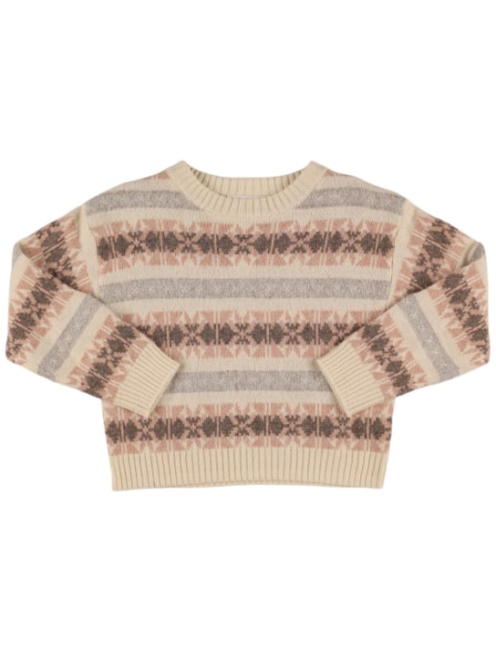 Bonpoint: Suéter de punto de mezcla de lana - kids-girls_0 | Luisa Via Roma