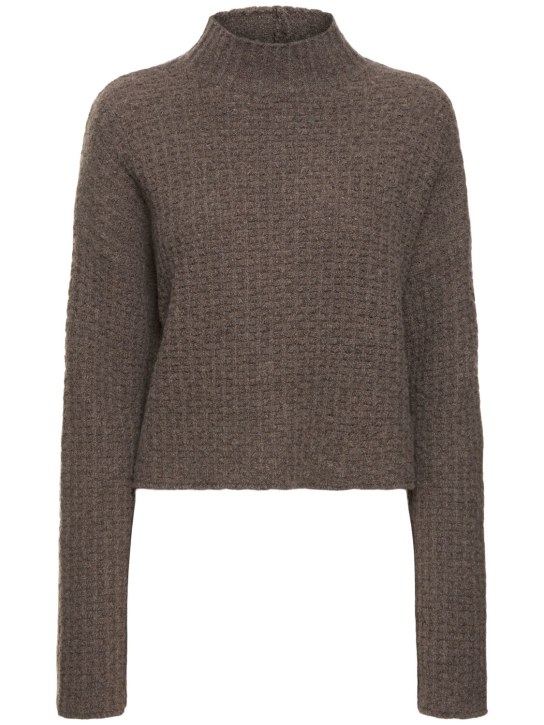 Loulou De Saison: Kris ウールブレンドタートルネックセーター - トープグレー - women_0 | Luisa Via Roma
