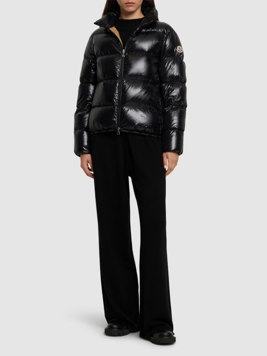Moncler: Nylonlaqué-Daunenjacke „Abbadia“ - women_1 | Luisa Via Roma