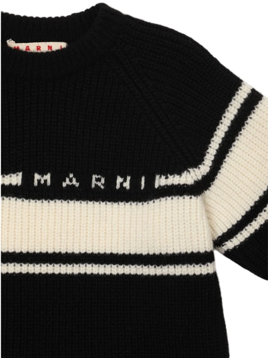 Marni Junior: Strickpullover aus Wollmischung - Schwarz - kids-girls_1 | Luisa Via Roma