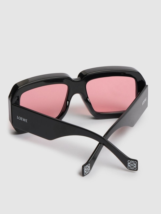 Loewe: Paula's dive in mask acetate sunglasses - Black/Pink - women_1 | Luisa Via Roma