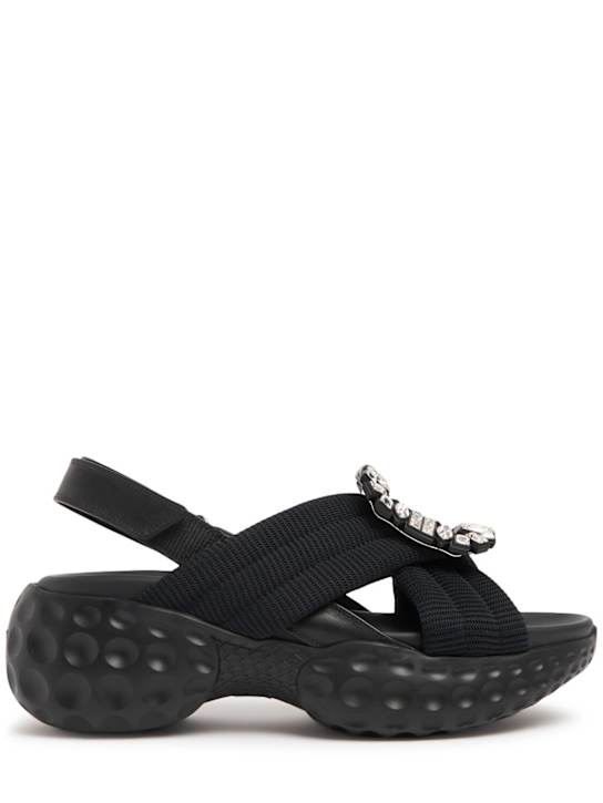 Roger Vivier: Sandali Viv Run Scuba 40mm - women_0 | Luisa Via Roma