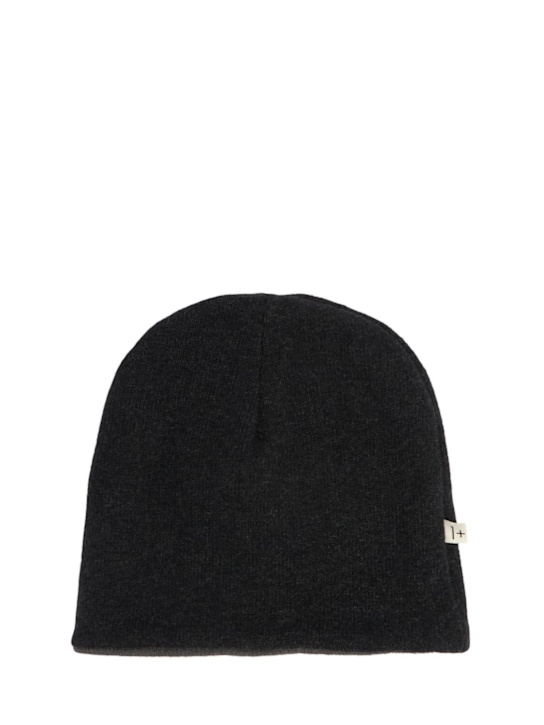 1 + IN THE FAMILY: リバーシブルコットンブレンドニットビーニー - ダークグレー - kids-boys_0 | Luisa Via Roma