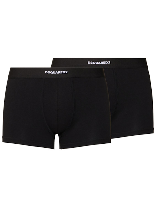 Dsquared2: Paquete de 2 calzoncillos de algodón - men_0 | Luisa Via Roma
