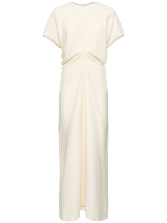 Toteme: Slouch waist dress - Cream - women_0 | Luisa Via Roma
