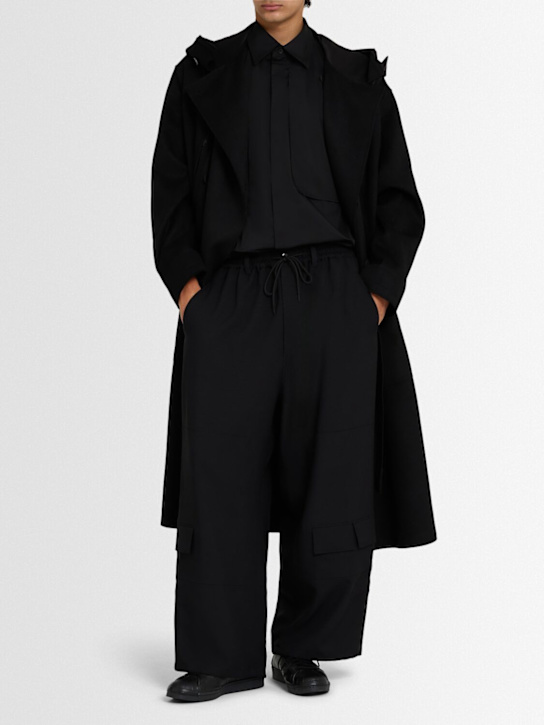 Y-3: Weite Technohose - Schwarz - men_1 | Luisa Via Roma