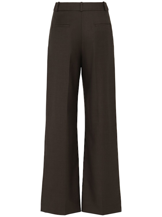 Loulou De Saison: Sbiru LDS straight leg pants - ブラウン - women_1 | Luisa Via Roma