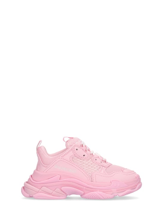 Balenciaga Triple S faux leather lace-up sneakers