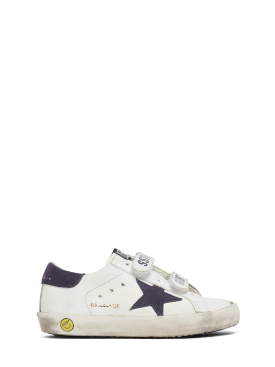 Golden Goose Old School leather strap sneakers