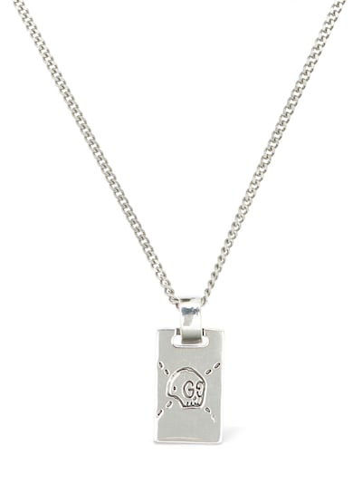 Gucci 55cm  Ghost Necklace In Silver