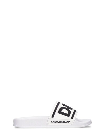 Dolce & Gabbana Logo rubber slide sandals