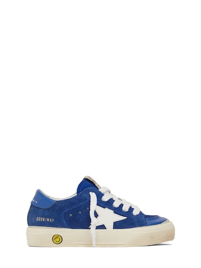 Golden Goose May suede & leather lace-up sneakers