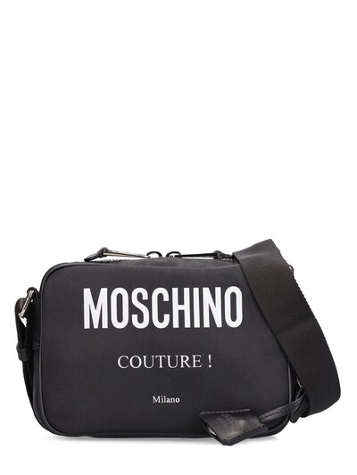 Moschino Logo print nylon cordura camera bag | vivatumusica.com