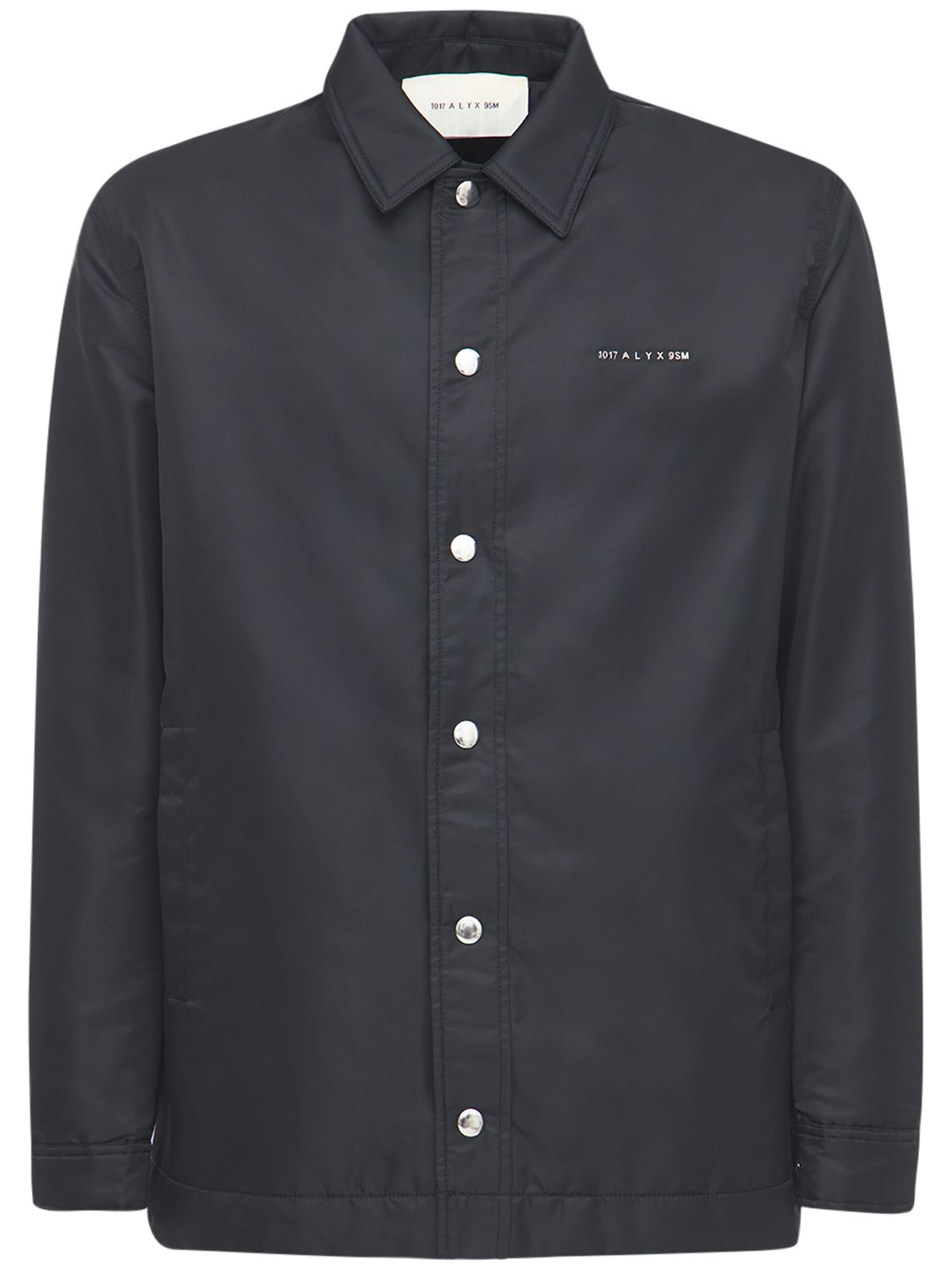 logo尼龙衬衫夹克